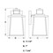Vaxcel Geneva 7-in. W 1 Light Black Motion Sensor Dusk to Dawn Outdoor Wall Lantern Clear Glass T0729 - alternate 9